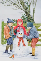Een sneeuwpop maken