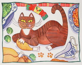 Kerstkat en de Kalkoen