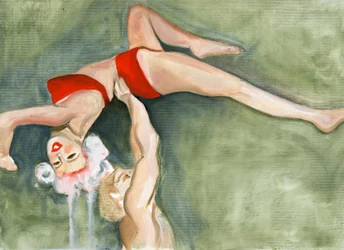 Het onvermijdelijke einde van een liefdesgodin (Jayne 4), 2008 (olieverf op doek)