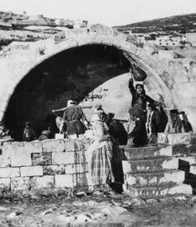 Fontein van de Maagd, Nazareth, Palestina, ca. 1927-1931