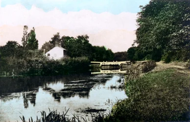 Sonning Lock aan de rivier de Theems, Berkshire