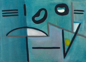 Blauw abstract