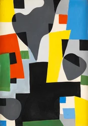 Compositie, ca. 1948 (olieverf op doek)