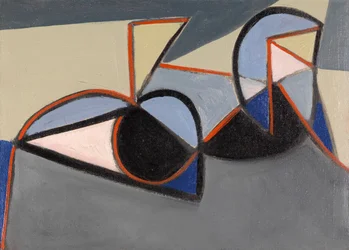 Kubistische naaktstudie, ca. 1949 (olieverf op doek)