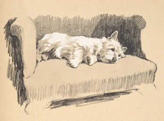 West Highlander, 1930, Illustraties uit zijn Schetsboek gebruikt voor 