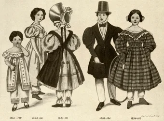 Kinderkleding uit 1820-1840, 1907, 1937
