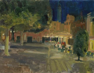 Sluitingstijd, Campo Santa Margherita (schilderij)