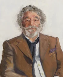 Craig Raine, Engels dichter, 2022 (olieverf op doek)