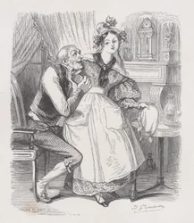 De Oude Vrijgezel uit Het Complete Werk van Béranger, 1836