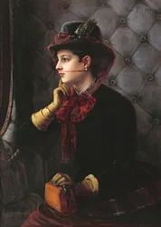 Het vertrek, 1885