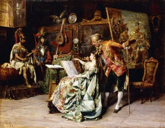 In het Atelier van de Kunstenaar, 1872