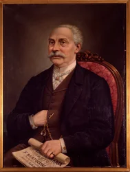 Portret van F. Bertocchi, Italiaanse zanger. 1893 (olieverf op doek)