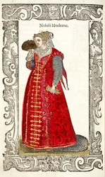 Nobili Moderne. Uit: De gli habiti antichi et moderni, 1598