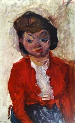 Engelse vrouw 1922, door Chaïm Soutine (1893-1943)