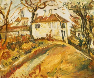 Witte Huis op een heuvel, ca. 1918 (olieverf op doek)