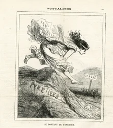 Illustratie van Cham (1819-1879) in Le Charivari