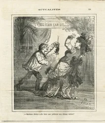 Illustratie van Cham (1819-1879) in Le Charivari