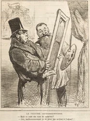 Le peintre impressionniste: Mais ce sont des tons de cadavre..., 1877