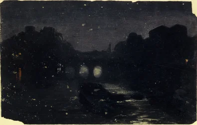 Effet de nuit sur les bords de la Seine