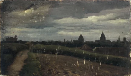 Algemeen uitzicht op Parijs vanaf de Gobelins
