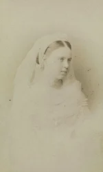 Portret van Grootvorstin Maria Alexandrovna van Rusland (1853-1920), Hertogin van Saksen-Coburg en Gotha