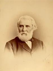 Portret van de auteur Ivan Sergejevitsj Toergenjev (1818-1883)