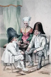 Moerasboeren van Riom in de Puy de Dome-regio van de Auvergne, c.1865