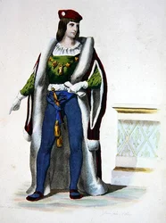 Charles Hertog van Orleans, portret gepubliceerd in 