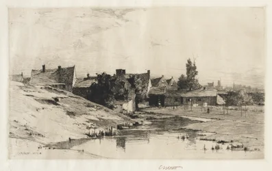 Oude Huizen bij Brugge