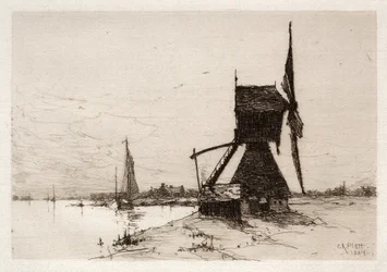 Molen langs de kust, 1884