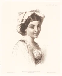 Portret van een Italiaanse vrouw