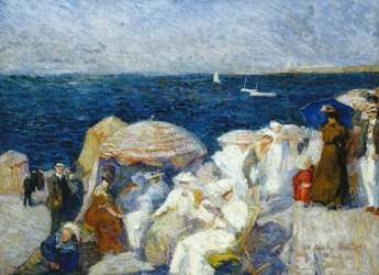 Op het strand, Dieppe, 1907