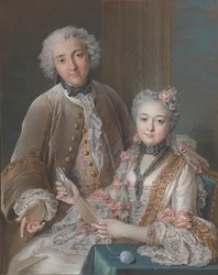 François de Jullienne 1722-1754 en zijn vrouw Marie Élisabeth de Séré de Rieux, 1724-1795, 1743