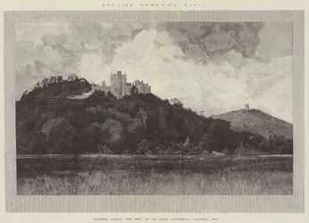 Dunster Castle, de Zetel van de Heer Hugh Courtenay Luttrell, MP