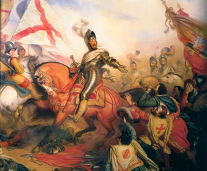 Koning Hendrik IV bij de slag van Ivry