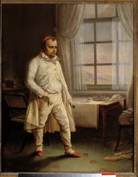 Portret van Napoleon I (1769-1821) op Sint-Helena dicterend zijn memoires