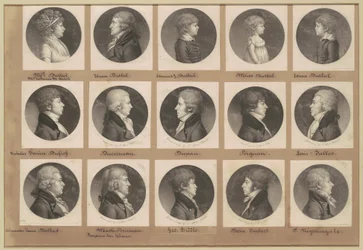 Saint-Mémin collectie van portretten, groep 19