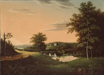 Point Breeze, het landgoed van Joseph-Napoléon Bonaparte in Bordentown, New Jersey, 1817-20