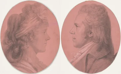 Portretten van Georges Arnold Fitzwilliam en portret van Eleanor Ramsay Fitzwilliam; een paar
