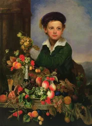 Jongen met stilleven, ca.1855 (olieverf op doek)