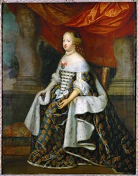 Marie Therese van Oostenrijk, koningin van Frankrijk, vrouw van Lodewijk XIV ... (schilderij op doek)