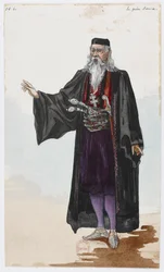 Holmès - De Zwarte Berg - kostuumontwerpen van Charles Bianchini - 10b. Vader Sava