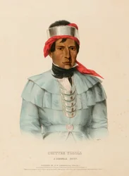 CHITTEE-YOHOLO. A SEMINOLE CHIEF, uit History of the Indian Tribes of North America.