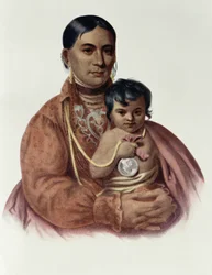 Do-Hon-Go, een Osage vrouw, illustratie uit 