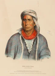 KEE-SHE-WAA. Een vossenrijder, uit de geschiedenis van de indianenstammen van Noord-Amerika