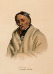 META-KOOSEGA. A CHIPPEWAY WARRIOR, uit Geschiedenis van de Indianenstammen van Noord-Amerika