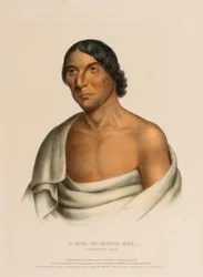 O-HYA-WA-MINCE-KEE, A CHIPPEWA CHIEF, uit History of the Indian Tribes of North America.