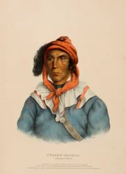 TULCEE-MATHLA. A SEMINOLE CHIEF, uit History of the Indian Tribes of North America.
