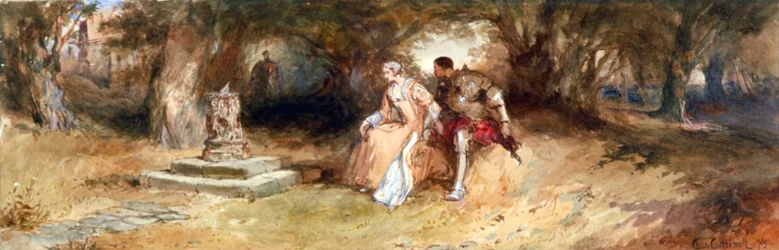 Landschap met Figuren, 1885