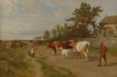 Op weg naar de markt, 1895
